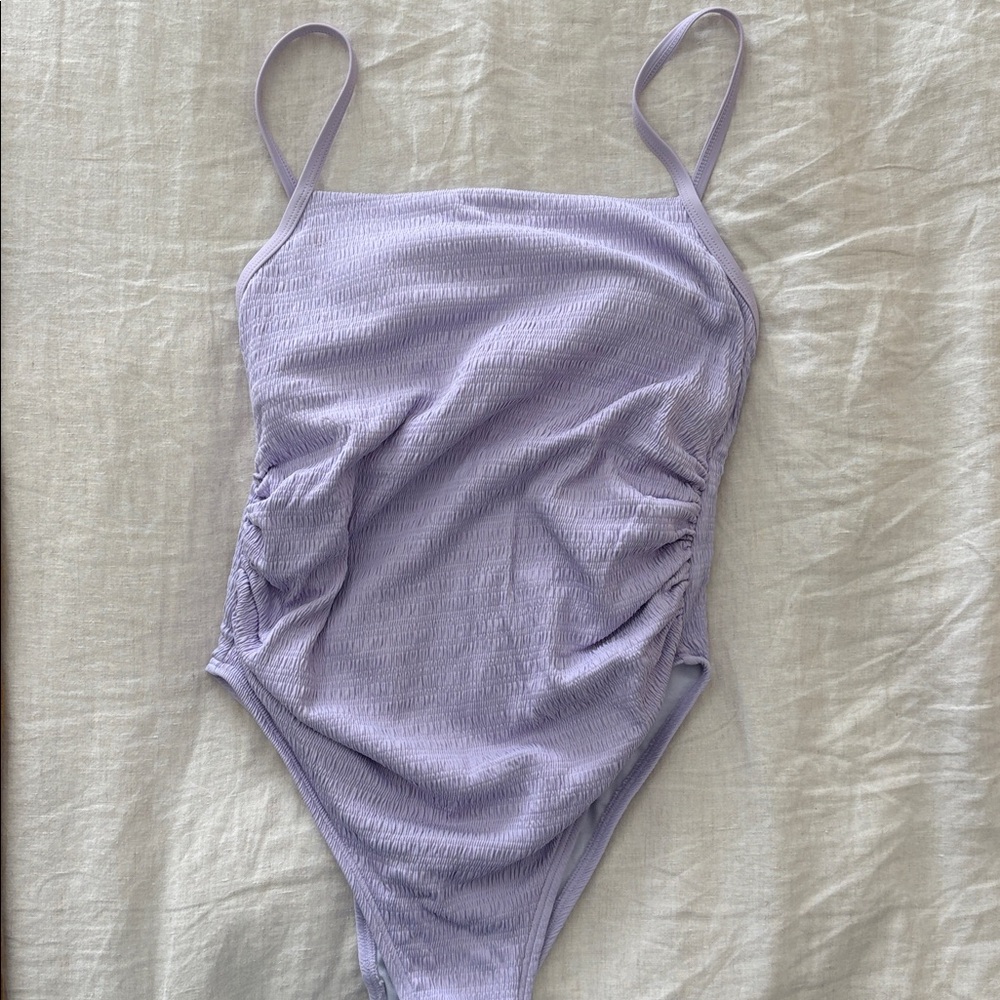 Lilac Maternity Swimsuit